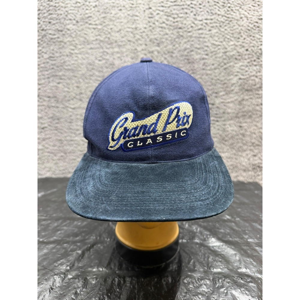 Formula 1 World Championship Grand Prix Classic Strapback Hat Navy Blue One Size